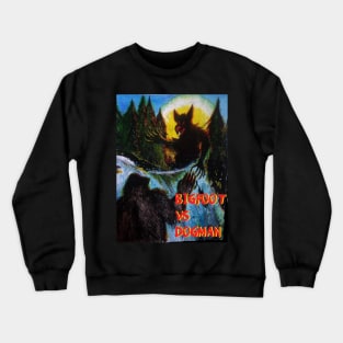 Bigfoot vs Dogman Crewneck Sweatshirt